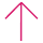 Upwards Arrow pink icon